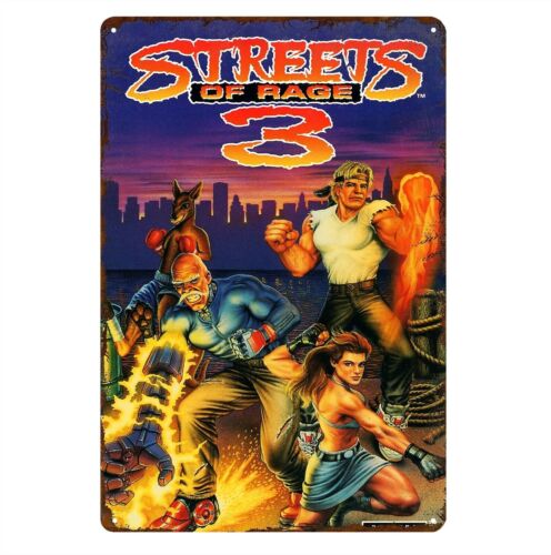 Retro Gaming Videos - Y1, Poster Logam Game Retro Streets