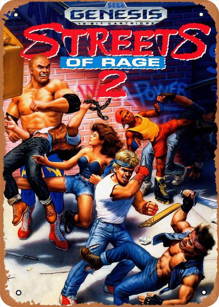 Retro Gaming Videos - Poster Game Arcade Klasik, Papan Logam