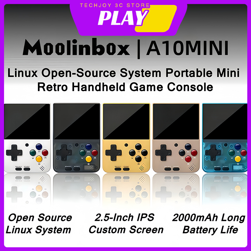 Retro Gaming Device Handheld - Moolinbox A10Mini 2.8-Inch Linux Mini Open