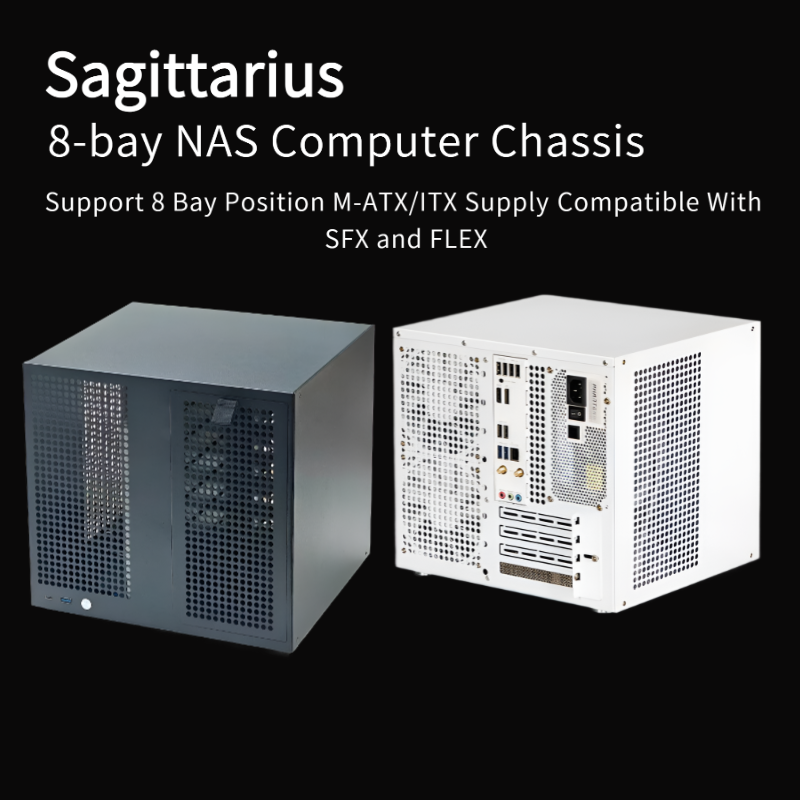 Retro Gaming Pc Case - Sasis NAS Sagittarius 8-bay dengan Catu