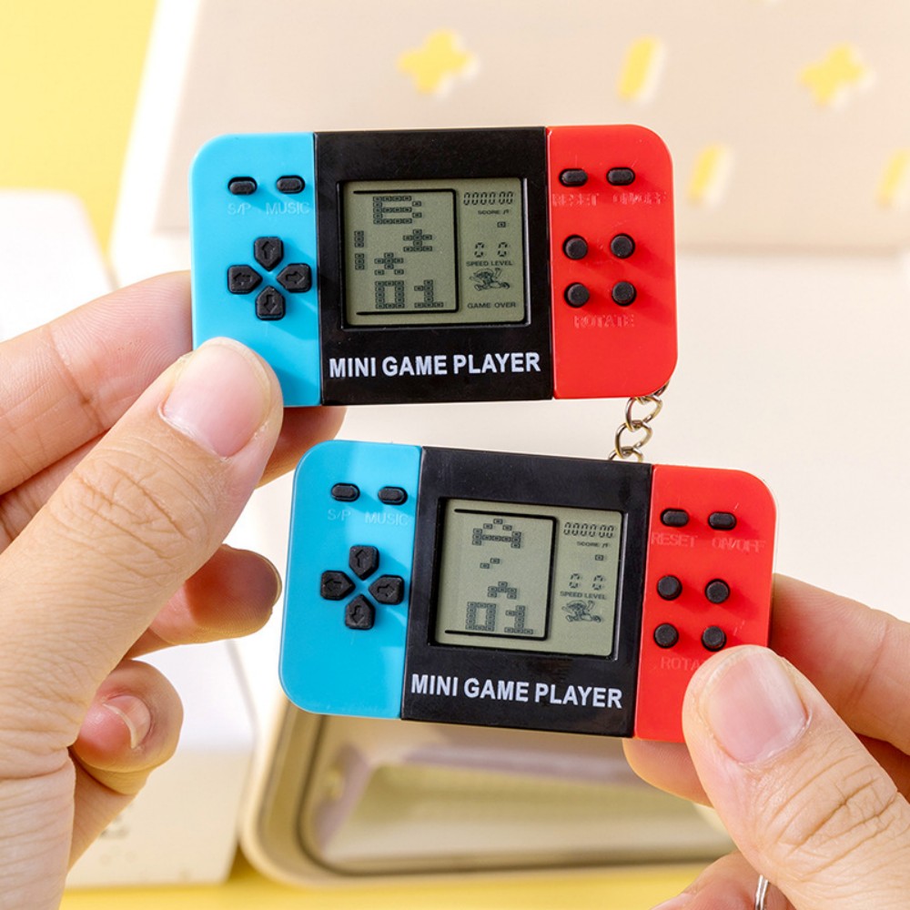 Retro Gaming Device Handheld - Gantungan Kunci Konsol Game Genggam Tetris