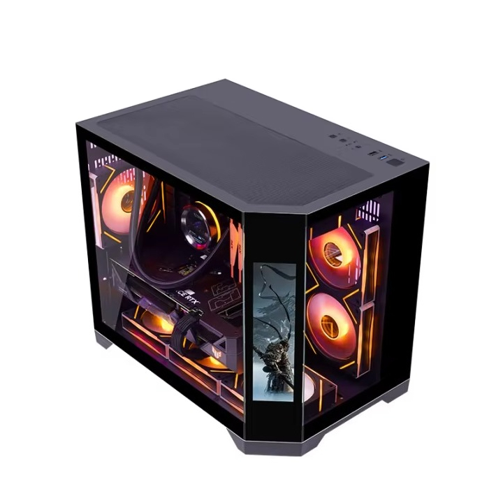 Retro Gaming Pc Case - Casing PC Gamer MATX Mid-tower Desain