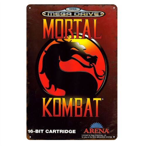 Retro Gaming Videos - 1p, Poster Logam Game Retro Mortal
