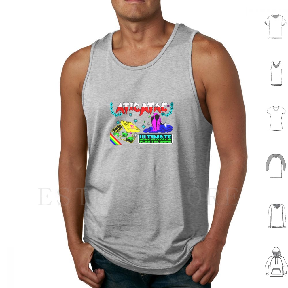Retro Gaming Zx Spectrum - Atic Atac Desain Game Retro Tank