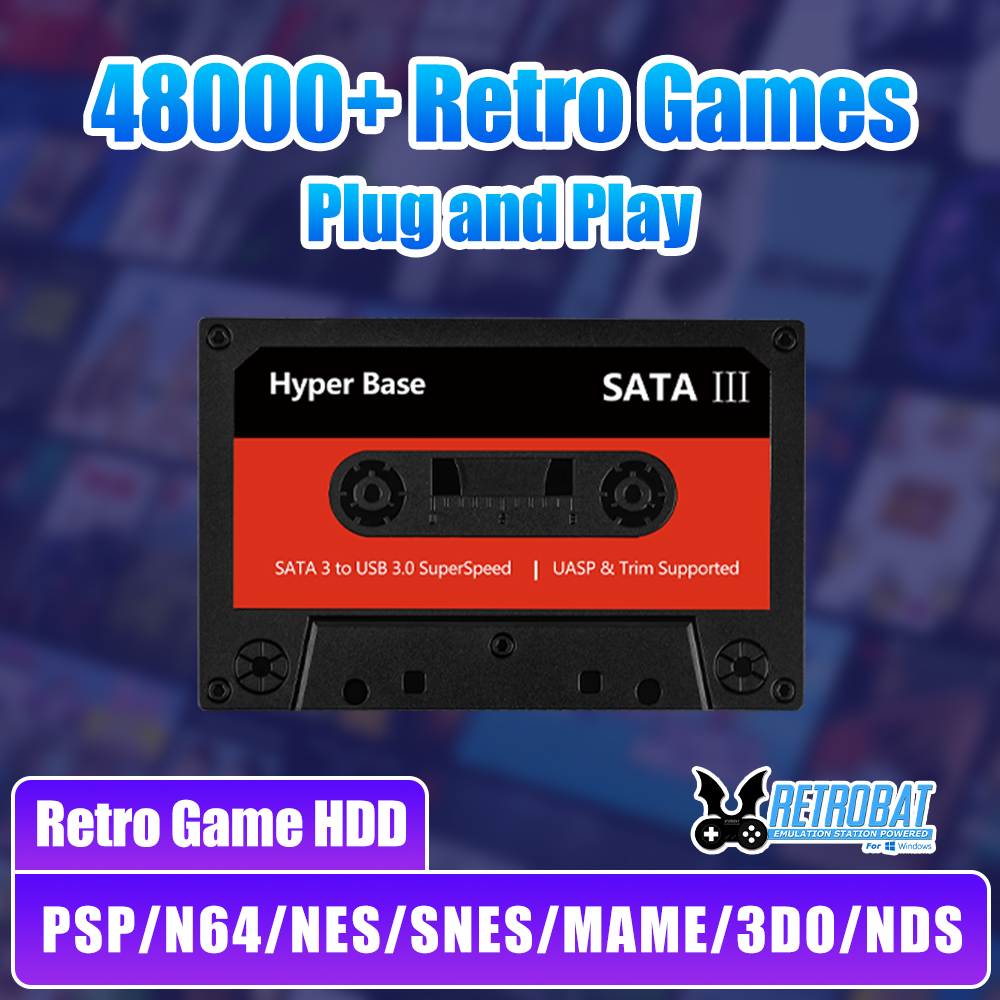 Retro Gaming Batocera - Hard Drive Game Batocera 500G dengan