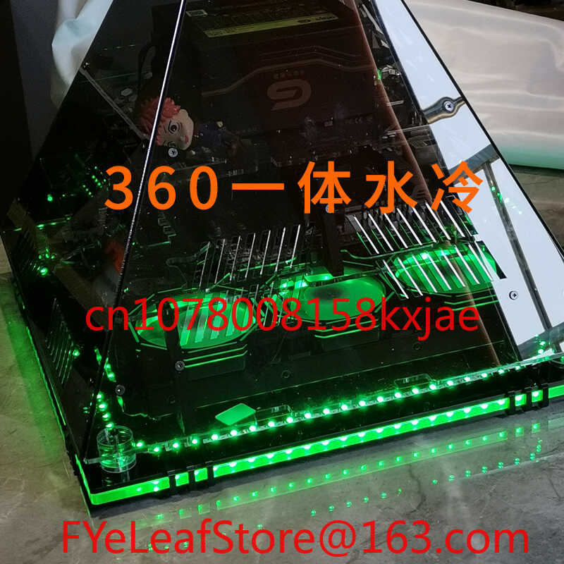 Casing Piramida Kristal Hitam  - Retro Gaming Pc Case ulasan dan harga
