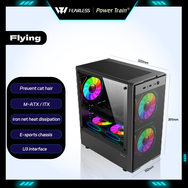 Casing PC Power Train Flying M - Retro Gaming Pc Case ulasan dan harga