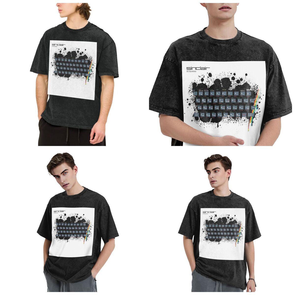 Seni Game Retro - Kaos Lengan  - Retro Gaming Zx Spectrum ulasan dan harga