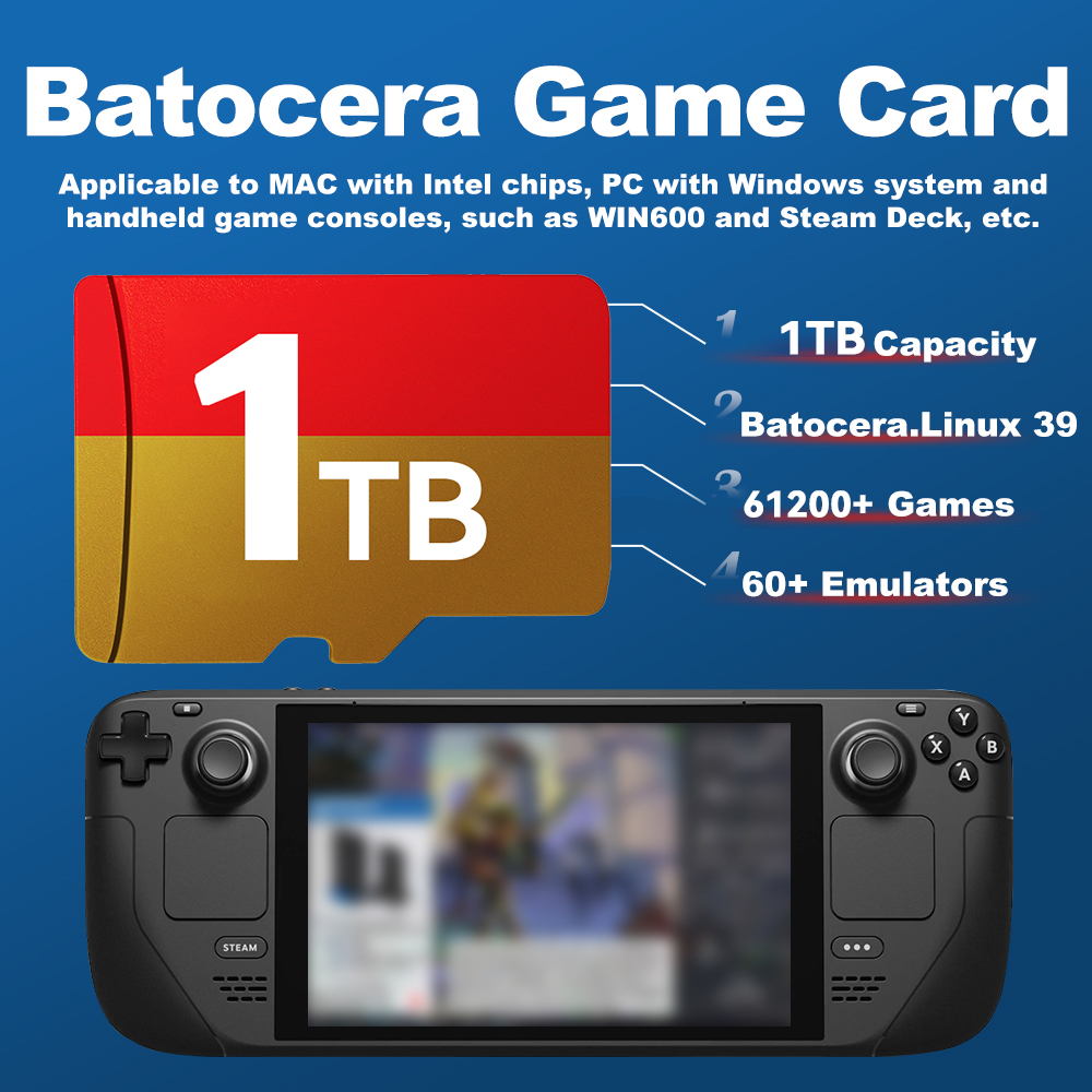 Kartu TF Game 1TB untuk Steam  - Retro Gaming Batocera ulasan dan harga