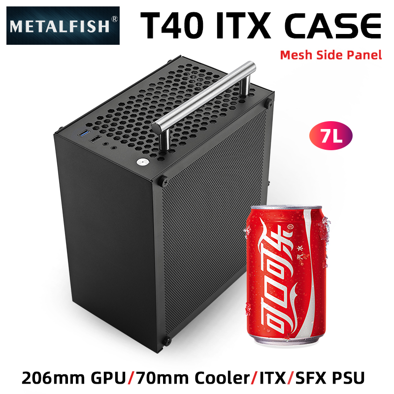 METALFISH T40 Mini ITX Casing  - Retro Gaming Pc Case ulasan dan harga