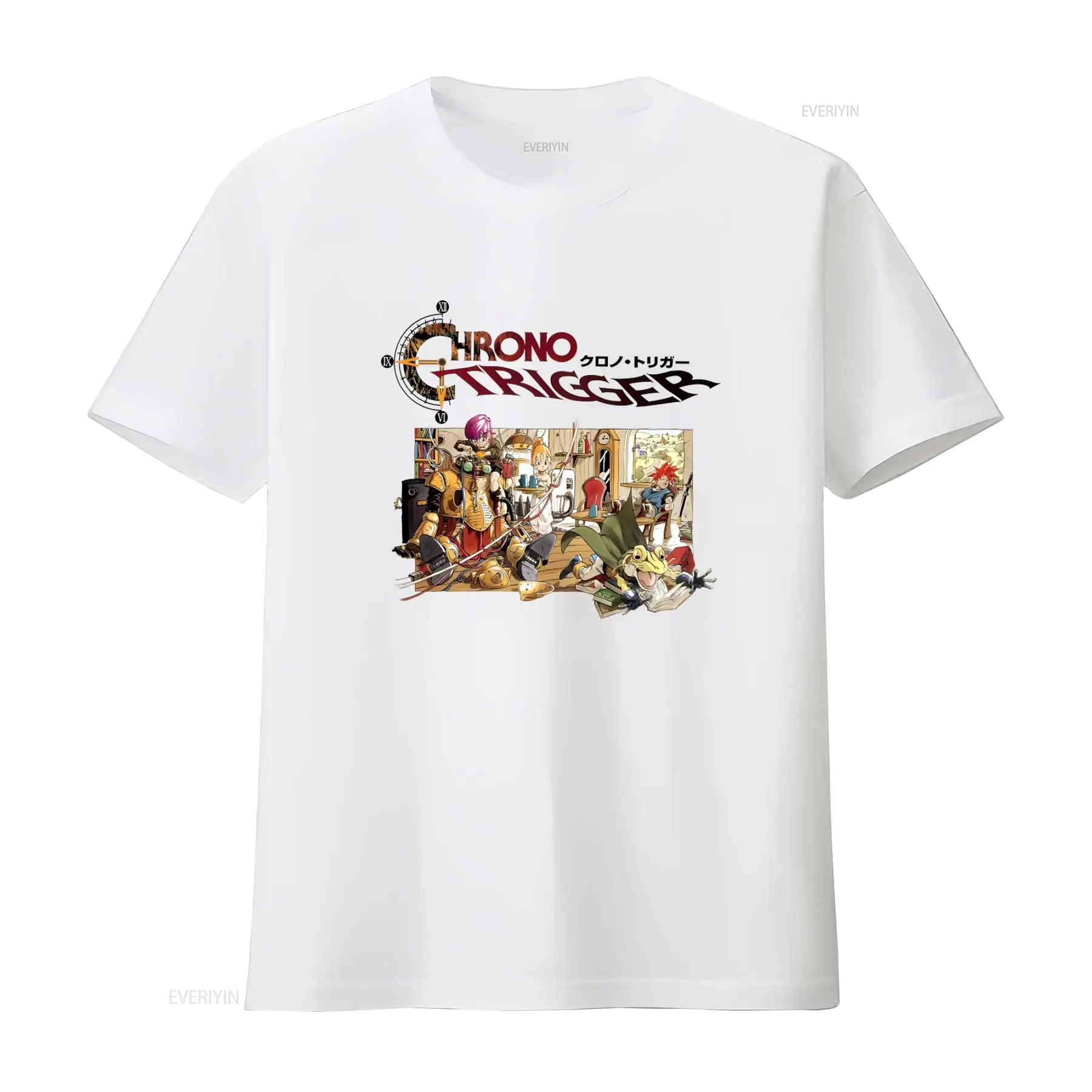 Kaos Logo Video Game Chrono Tr - Retro Gaming Videos ulasan dan harga