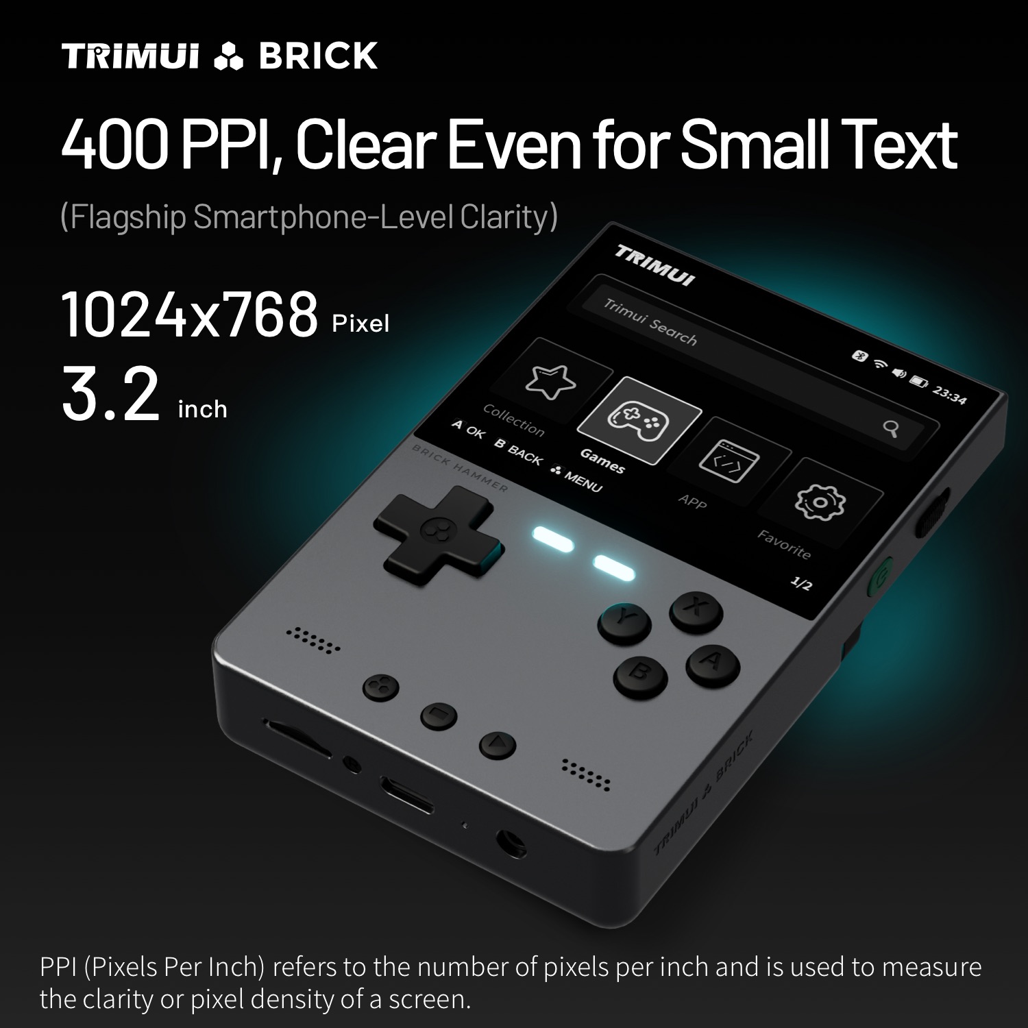 TRIMUI BRICK HAMMER Konsol Gam - Retro Gaming Device Handheld ulasan dan harga