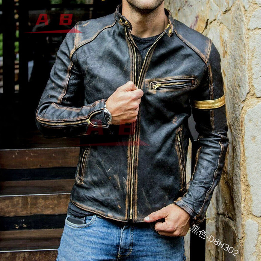 Jaket Kulit Retro Motor Street - Retro Gaming Jacket ulasan dan harga