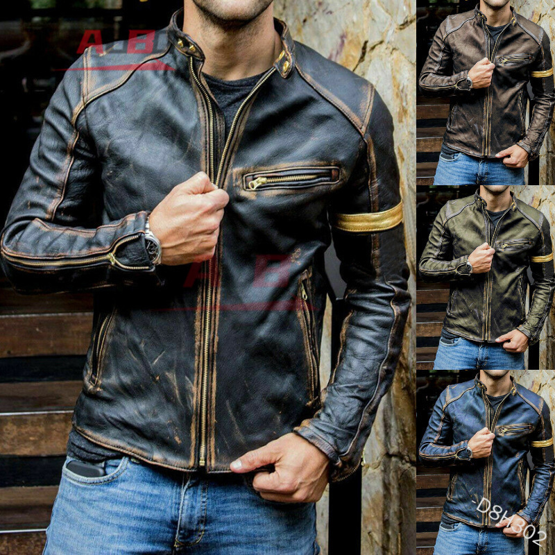 Jaket Kulit Retro Motor Street - Retro Gaming Jacket ulasan dan harga