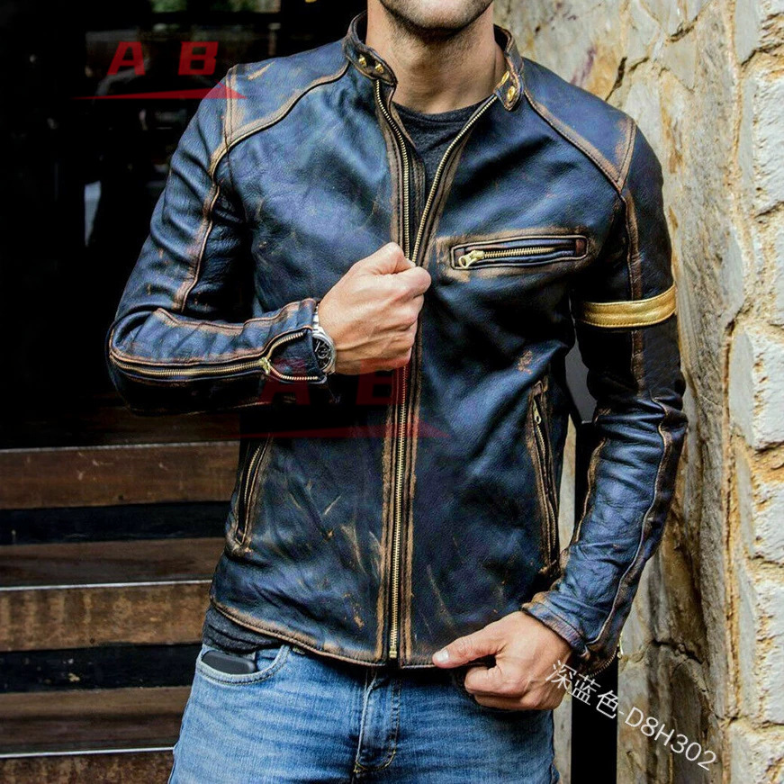 Jaket Kulit Retro Motor Street - Retro Gaming Jacket ulasan dan harga