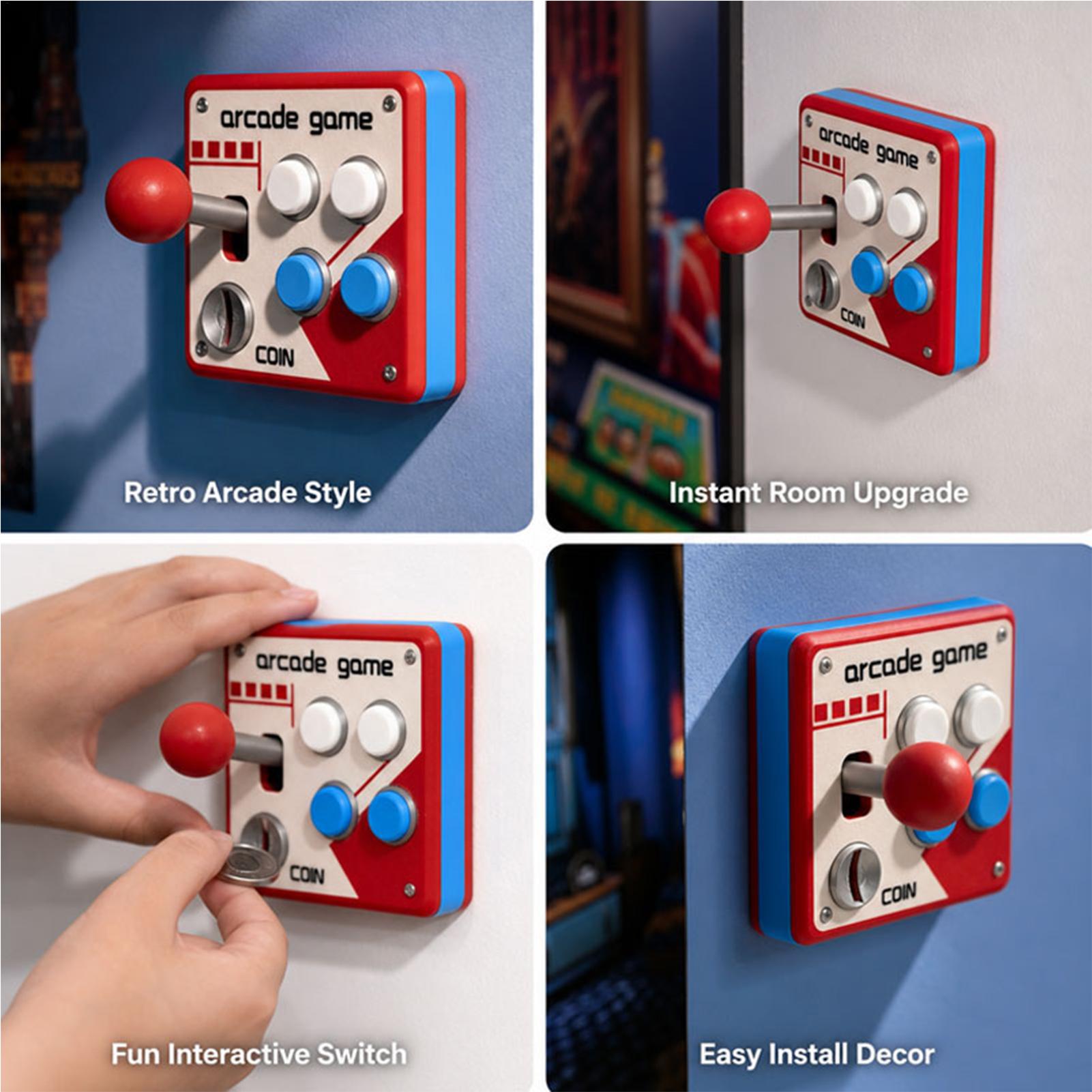 Penutup Sakelar Lampu Game Ret - Retro Gaming Games ulasan dan harga