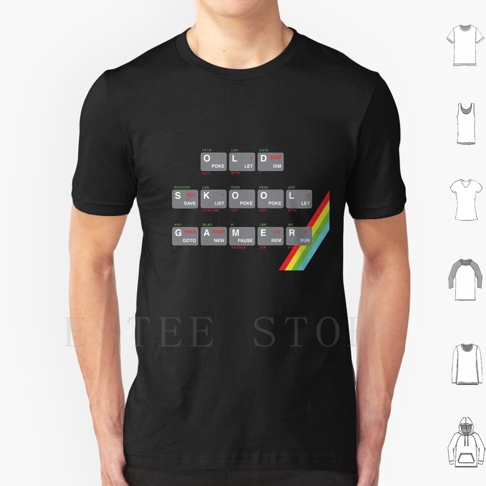 Kaus Old Skool Gamer Katun Pri - Retro Gaming Zx Spectrum ulasan dan harga