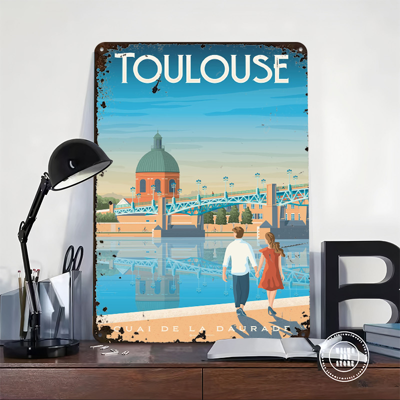 Poster Logam Cetak Toulouse Pr - Retro Gaming Toulouse ulasan dan harga