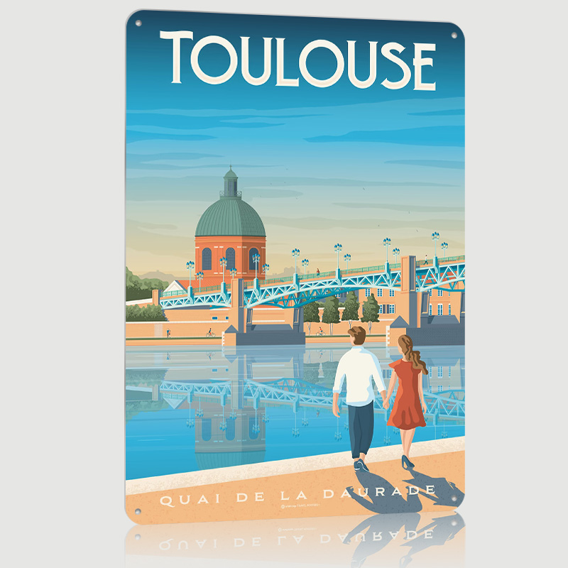 Poster Logam Cetak Toulouse Pr - Retro Gaming Toulouse ulasan dan harga