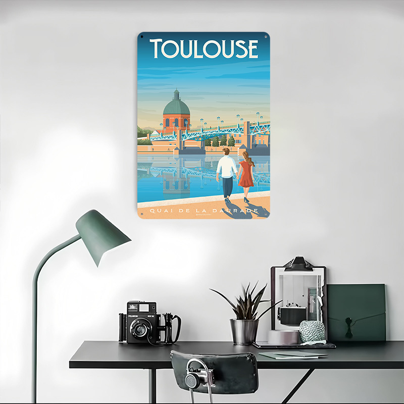 Poster Logam Cetak Toulouse Pr - Retro Gaming Toulouse ulasan dan harga