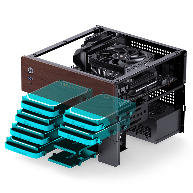 JONSBO N4 hitam NAS Chassis M- - Retro Gaming Pc Case ulasan dan harga